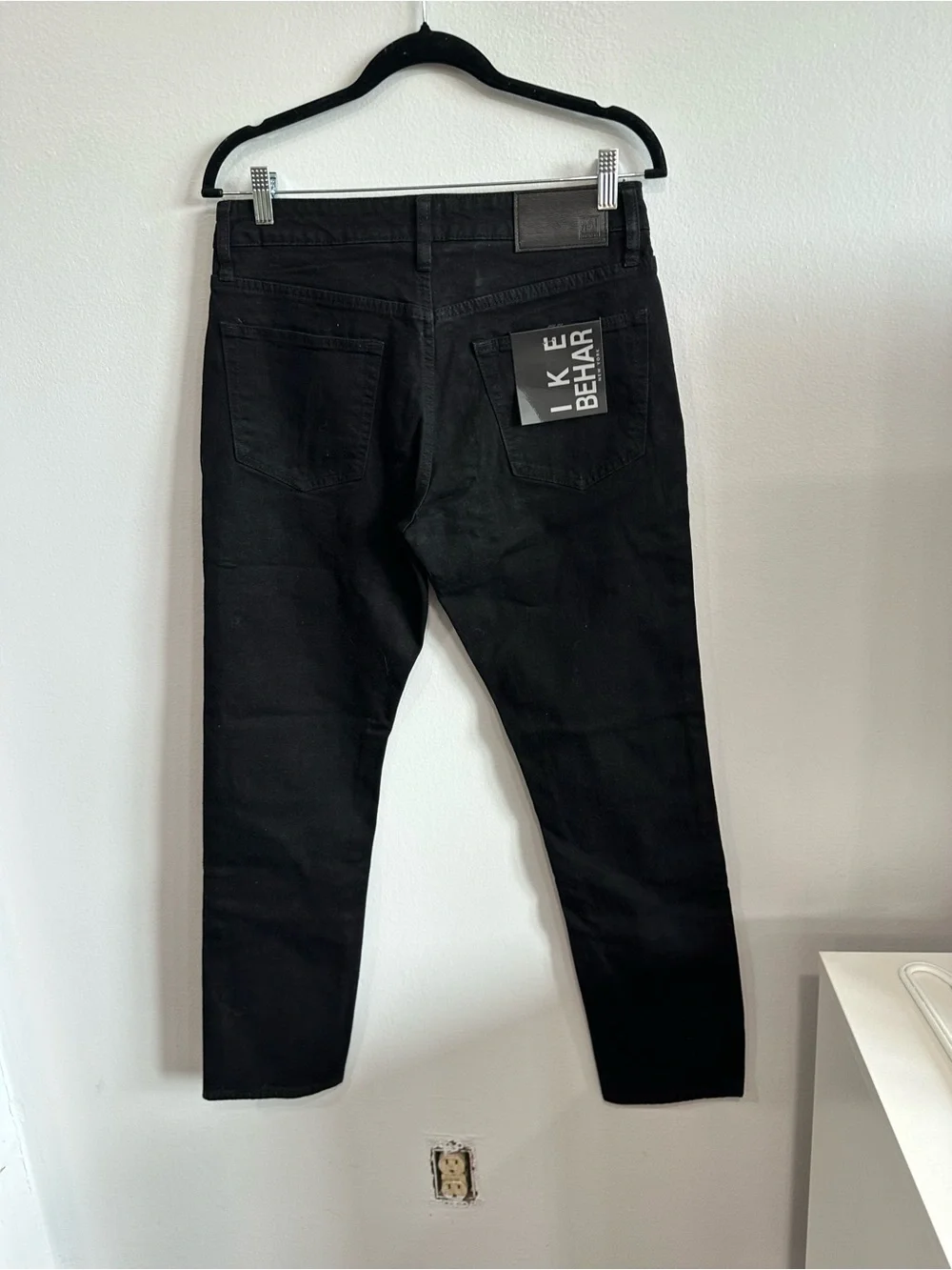 Ike Behar New York Men’s Onyx Black Slim Fit Stretch Jeans 30x30 NWT MSRP $128